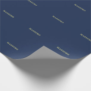 Minimalistische Klassieke Professionele Blauwe Kle Cadeaupapier