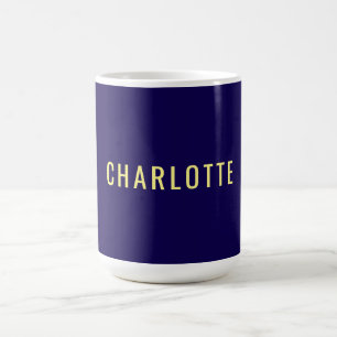 Minimalistische Klassieke Professionele Blauwe Kle Koffiemok