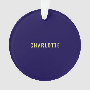 Minimalistische Klassieke Professionele Blauwe Kle Ornament