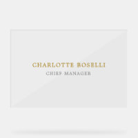 Minimalistische Klassieke Professionele Gouden Kle