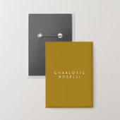 Minimalistische Klassieke Professionele Gouden Kle Button (Voorkant / Achterkant)