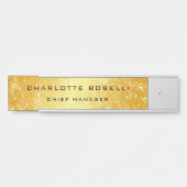 Minimalistische Klassieke Professionele Gouden Kle Deurbordje (Voorkant)