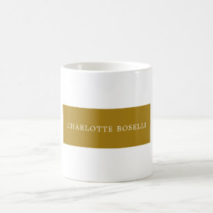 Minimalistische Klassieke Professionele Gouden Kle Koffiemok