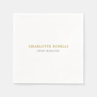 Minimalistische Klassieke Professionele Gouden Kle