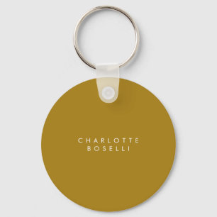 Minimalistische Klassieke Professionele Gouden Kle Sleutelhanger