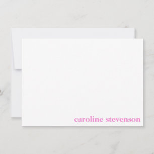 Minimalistische klassieke typografie Aangepaste ro Notitiekaartje