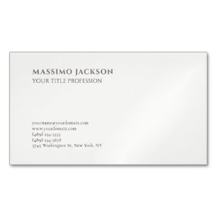 Minimalistische Klassieke Zakelijke Professioneel Magnetisch Visitekaartje