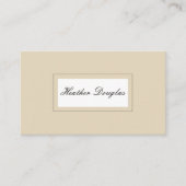 Minimalistische klassieker visitekaartje (Voorkant)