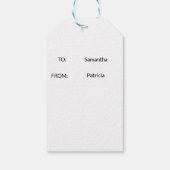 Minimalistische Klavers Gift Label Cadeaulabel (Achterkant)