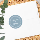 Minimalistische kledingbruinbruidbruinbruidbruinbr ronde sticker