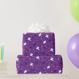 Minimalistische Kleine Geest en Ster Halloween Cad Cadeaupapier