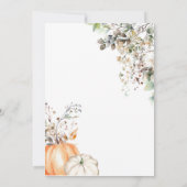 Minimalistische kleine pompoen herfst Herfst Baby  Kaart (Achterkant)