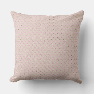 Minimalistische kleine roze bloempatroon worp kuss kussen