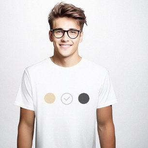 Minimalistische kleur Graphic Clever White T-shirt