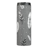 MINIMALISTISCHE KLEUR GRIJS RETRO ONTWERP BOHO PAT THERMOSBEKER (Achterkant)