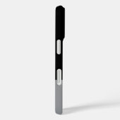 Minimalistische Kleurblok Grijs Zwart Aangepaste N Case-Mate iPhone Case (Achterkant / Rechts)