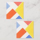 Minimalistische kleuren notitiekaartje (Voorkant / Achterkant)