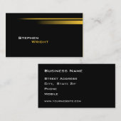 Minimalistische kleuren voor zwart en verloop visitekaartje (Voorkant / Achterkant)