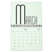 Minimalistische kleurenwandkalender kalender (Mar 2027)