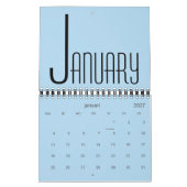 Minimalistische kleurenwandkalender kalender (Jan 2027)