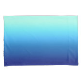 Minimalistische kleurrijke blauwe oceaan gradiënt kussensloop (Voorkant-Rechts)