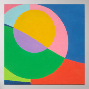 Minimalistische Kleurrijke Gradiënt Geometrie Muur Poster