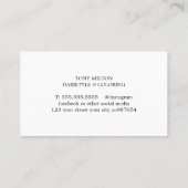 Minimalistische kleurrijke gradiënt zwarte schaar  visitekaartje (Achterkant)