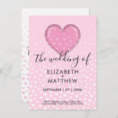 Minimalistische kleurrijke hart spikkels ontwerp kaart (Voorkant / Achterkant)