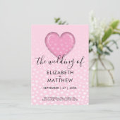 Minimalistische kleurrijke hart spikkels ontwerp kaart (Staand voorkant)