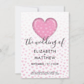 Minimalistische kleurrijke hart spikkels ontwerp kaart (Achterkant)