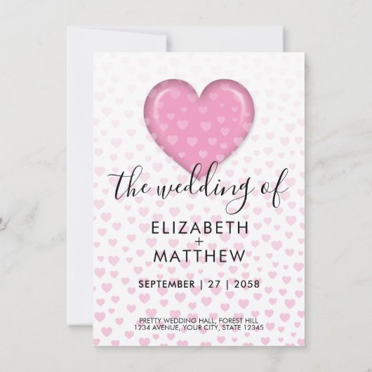 Minimalistische kleurrijke hart spikkels ontwerp kaart (Achterkant)