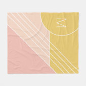 Minimalistische kleurrijke kleurenblokken op maat  fleece deken (Voorkant (Horizontaal))