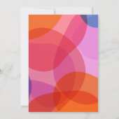 Minimalistische Kleurrijke Rand Moderne Afstudeerf Aankondiging (Achterkant)