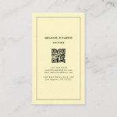 Minimalistische Kleurrijke Strepen Retro QR Code B Visitekaartje (Achterkant)