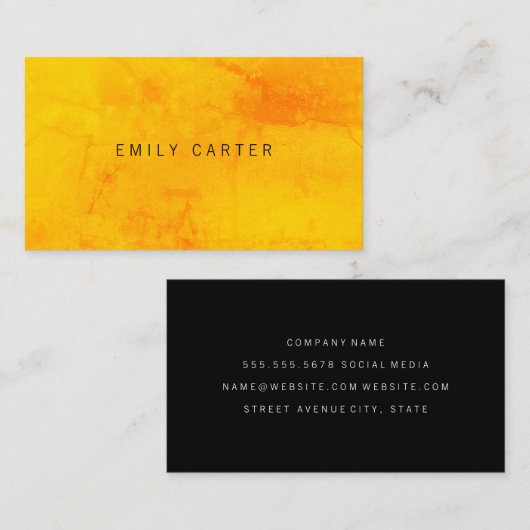 Minimalistische Kleurrijke Textuur Visitekaartje (Voorkant / Achterkant)