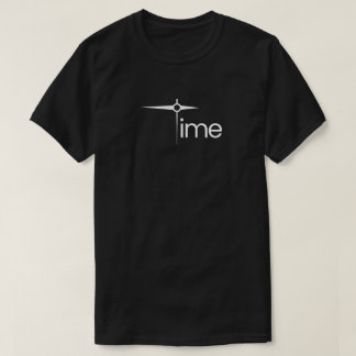 Minimalistische klokwijzers Tijd Typografie T-shirt