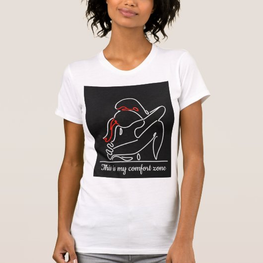 Minimalistische knuffel T-shirt (Voorkant)