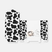 Minimalistische koe genderneutraal baby shower bedankdoosjes (Uitgevouwen)