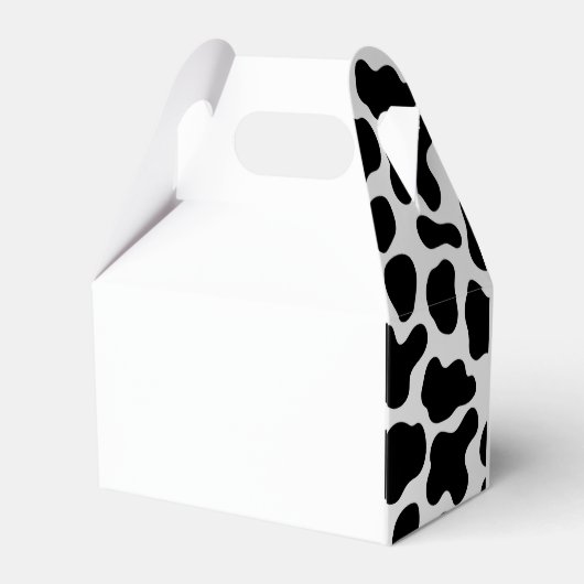 Minimalistische koe genderneutraal bedankdoosjes (Achterkant)