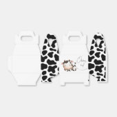 Minimalistische koe genderneutraal bedankdoosjes (Uitgevouwen)