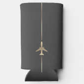 Minimalistische Koelbox van de Luchtvaart Seltzer Blikjeskoeler (Achterkant)