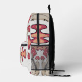 Minimalistische koele paddenstoelen bedrukte rugzak (Rechts)