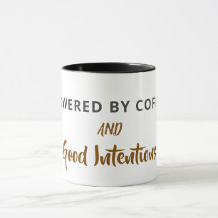 Minimalistische koffie citaten ansichtkaart Grap Mok