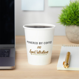 Minimalistische koffie citaten ansichtkaart | Grap Papieren Bekers