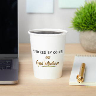 Minimalistische koffie citaten ansichtkaart | Grap Papieren Bekers