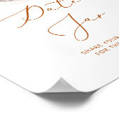 Minimalistische koffie date night ideeën. Datum po Poster (Hoek)