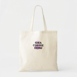 Minimalistische koffie definitie typografie boodsc tote bag