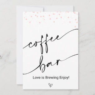Minimalistische koffie is het brouwen van tafel To Kaart