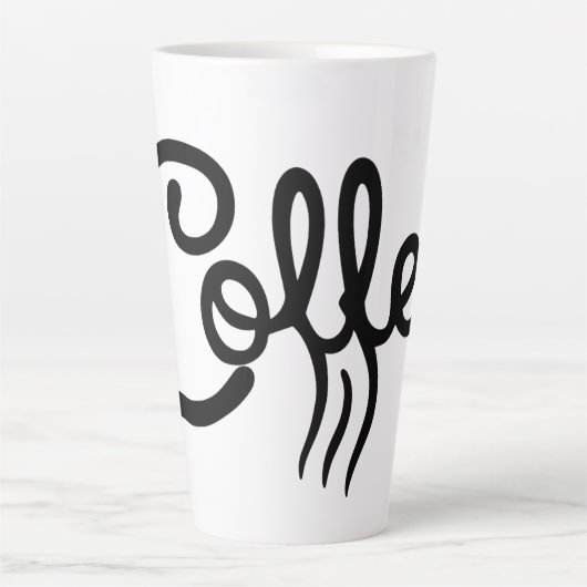 Minimalistische koffie kunst mok - modern keuken d (Voorkant)