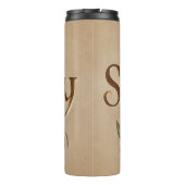 Minimalistische  Koffie Thermische Tumbler Thermosbeker (Achterkant)